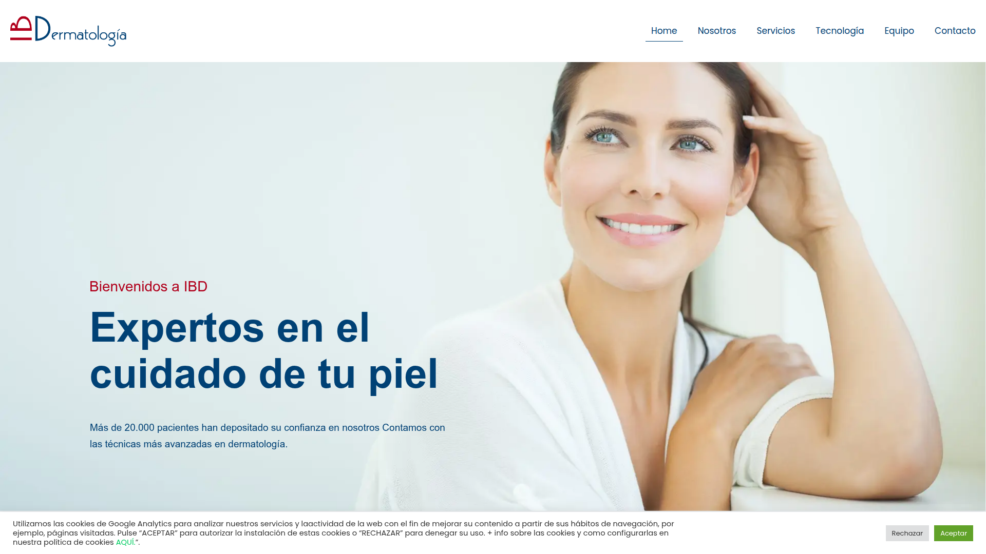 Instituto Balear de Dermatología - Proyecto web